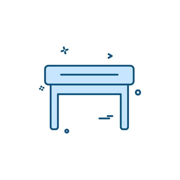 Furniture Icon Design Colorful Vector Illustration — Stock Vector