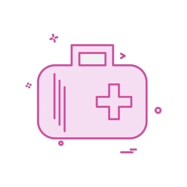 Diseño Icono Médico Ilustración Vectores Colores — Vector de stock