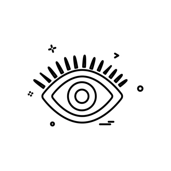 Вектор Дизайна Иконок Глаз — стоковый вектор