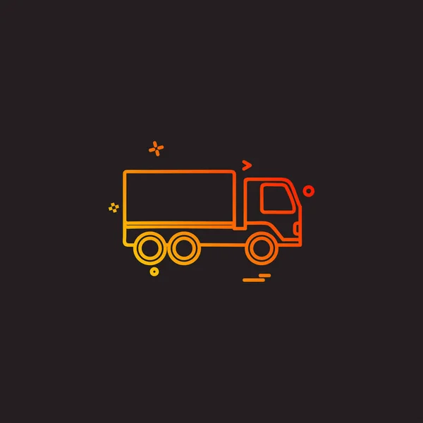 Designvektor Für Lkw Symbole — Stockvektor