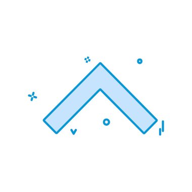 Yukarı ok simgesi tasarım vektörü