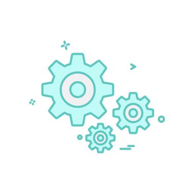 Vites simgesi tasarım vektörü