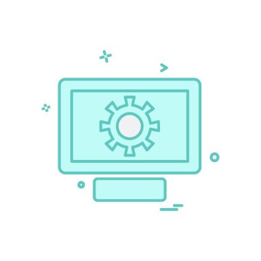 Bilgisayar simgesi tasarım vektörü