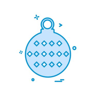 Noel top simge tasarlamak vektör