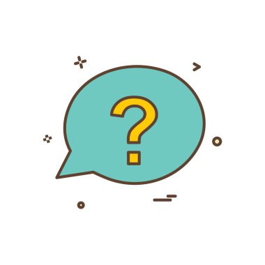 chat soru sms simge vektör tasarımı