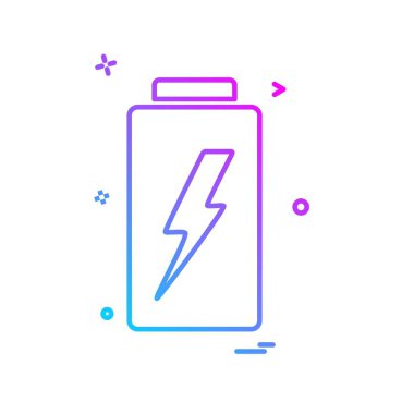 Batarya simgesi tasarım vektörü