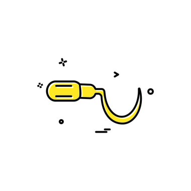 İş simgesi tasarım, renkli vektör çizim