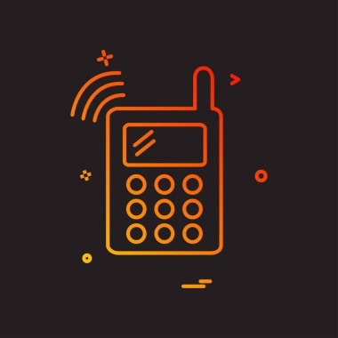 Mobil simge tasarım vektörü