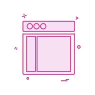 Web düzen simge tasarlamak vektör