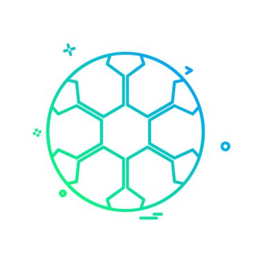 Topu simge tasarlamak vektör