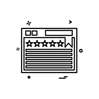 Web yerleşim simgesi tasarım vektörü