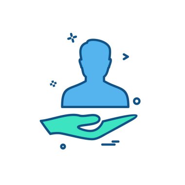 Hasta simgesi tasarım vektörü