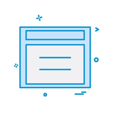 Web yerleşim simgesi tasarım vektörü