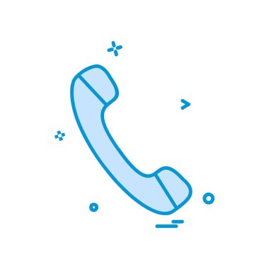 Telefon simgesi tasarım vektörü