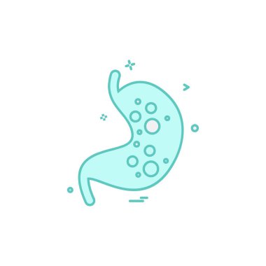 Karaciğer simgesi tasarım vektörü