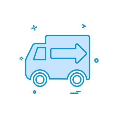 Kamyon simgesi tasarım vektörü