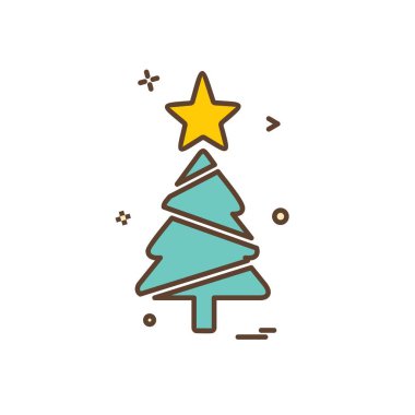 Ağaç simgesi tasarım vektörü