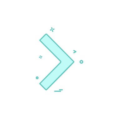 Sağ ok simge tasarlamak vektör