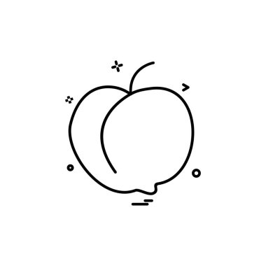 Meyve simgesi tasarım vektörü