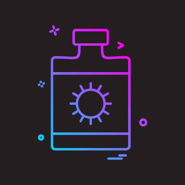 kilit düz simge vektör çizim 