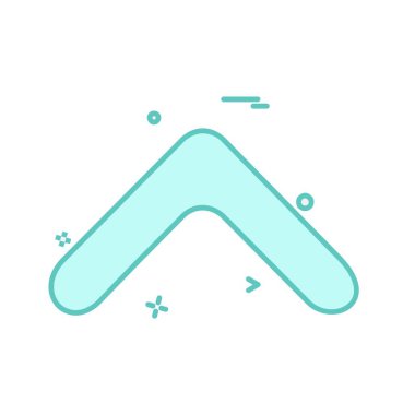 Yukarı ok simgesi tasarım vektörü