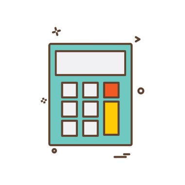 Hesap makinesi simgesi tasarım vektörü