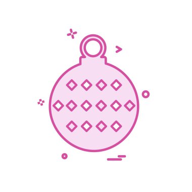 Noel top simge tasarlamak vektör