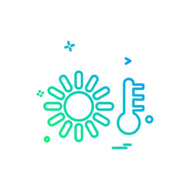 Sıcaklık simge tasarlamak vektör