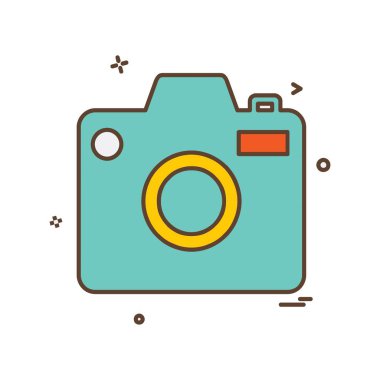 Kamera simgesi tasarım vektörü