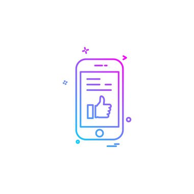 Akıllı telefon simge tasarlamak vektör 