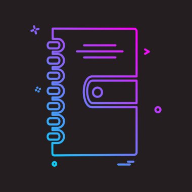 Not simgesi tasarım vektörü