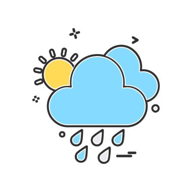 Hava simgesi tasarım vektörü