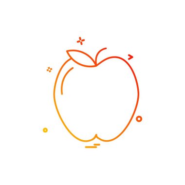 Meyve simgesi tasarım vektörü