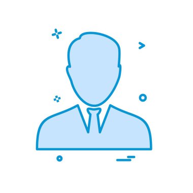 Avatar erkek simge tasarım vektörü