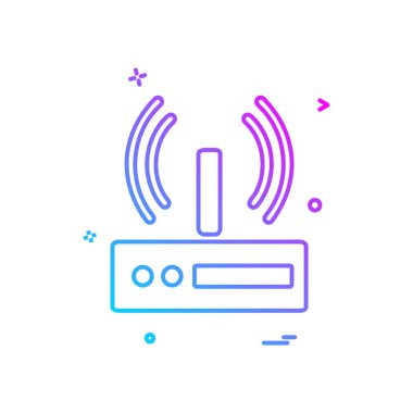 Wifi simge tasarım vektörü