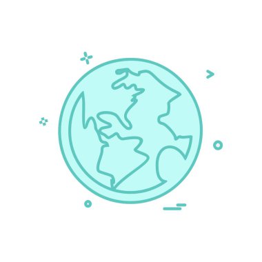 Küre simge tasarlamak vektör