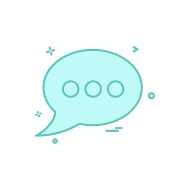 Kabarcık sohbet sms metin simge vektör tasarımı