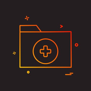 Klasör simge tasarlamak vektör