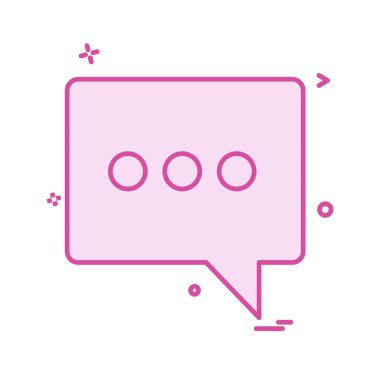 Sohbet simgesi tasarım vektörü