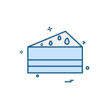 Gıda simgesi tasarım vektörü