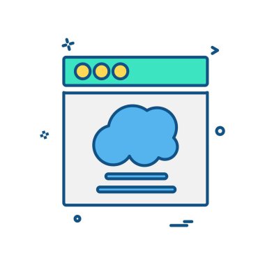 Web düzen simge tasarlamak vektör