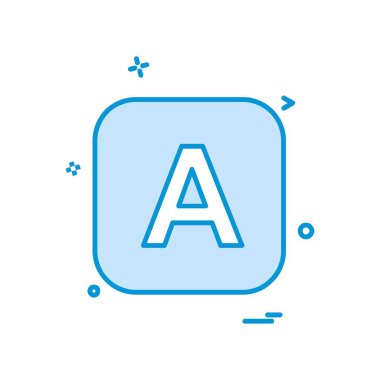 İngilizce alfabe simge tasarlamak vektör 