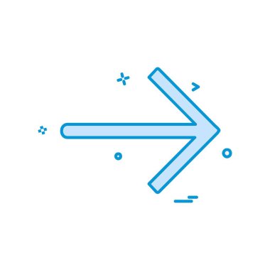 Sağ ok simge tasarlamak vektör