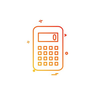 Hesap makinesi simgesi tasarım vektörü