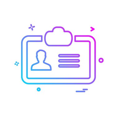 Profil simgesi tasarım vektörü