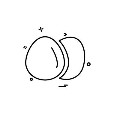 Yumurta simge tasarlamak vektör 