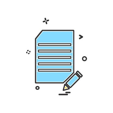 Dosya simgesi tasarım vektörü