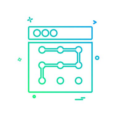 Web düzen simge tasarlamak vektör