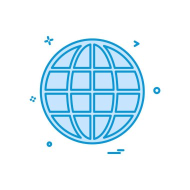 Küre simge tasarlamak vektör