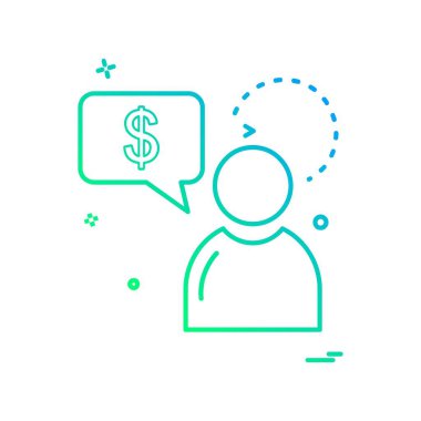 Avatar simge tasarım vektörü